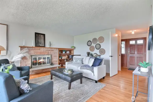 The hardwood floors are still in great shape