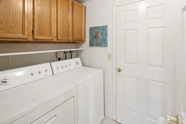 Main floor utility room