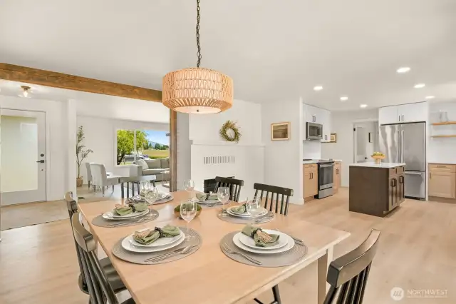Main table eating area