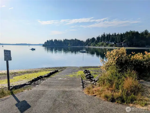 Boat launch .2 miles away.