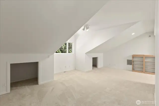 The versatile second-floor bonus room offers plenty of space for a playroom, home office, media room, or whatever fits your lifestyle—bright, open, and ready to adapt to your needs.