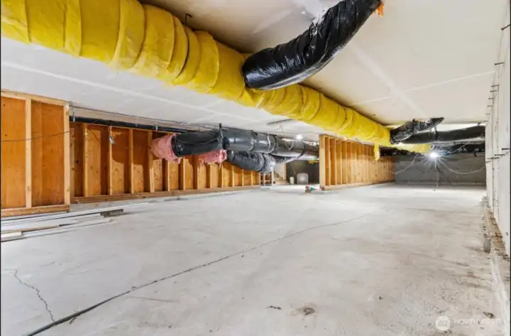 2,500 sq ft, 5 ft tall crawlspace finished