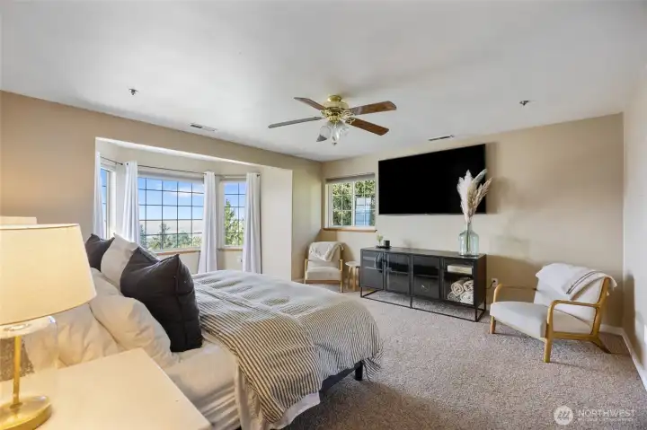 Upstairs primary suite - spacious retreat