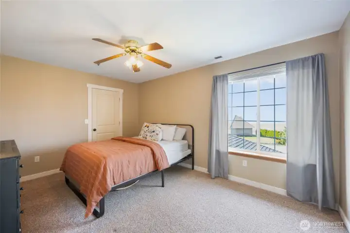 2nd upstairs bedroom with great views and large walk-in closet