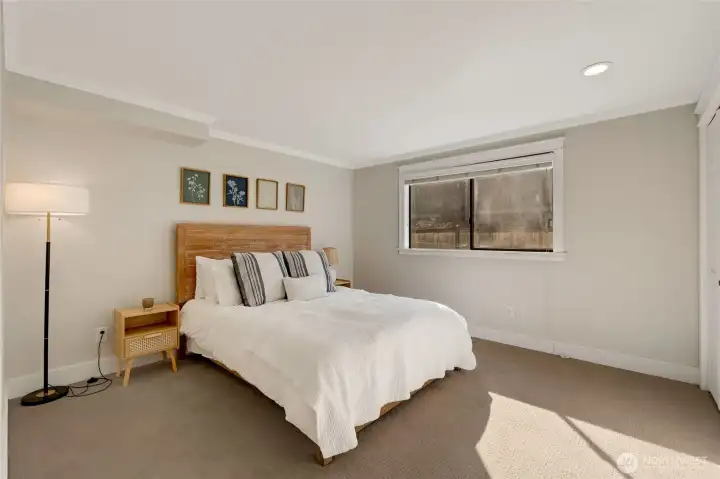 Lower-level bedroom.