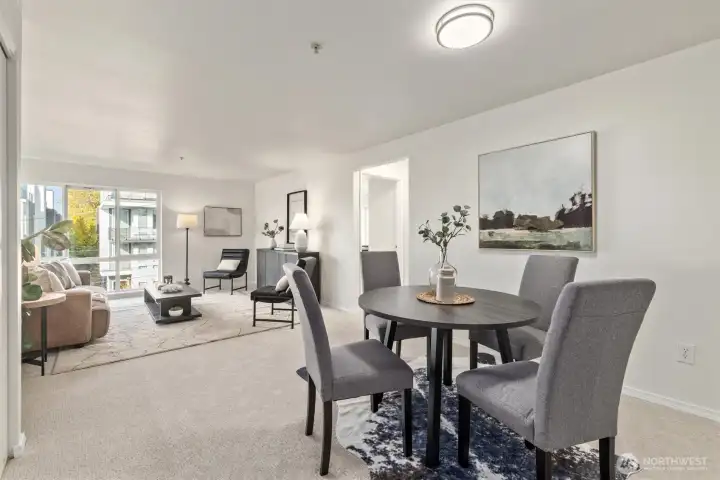 Lots of space for dining and entertaining guests!