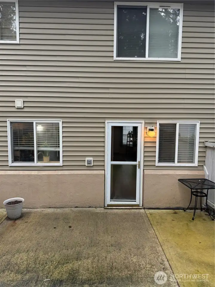 private patio