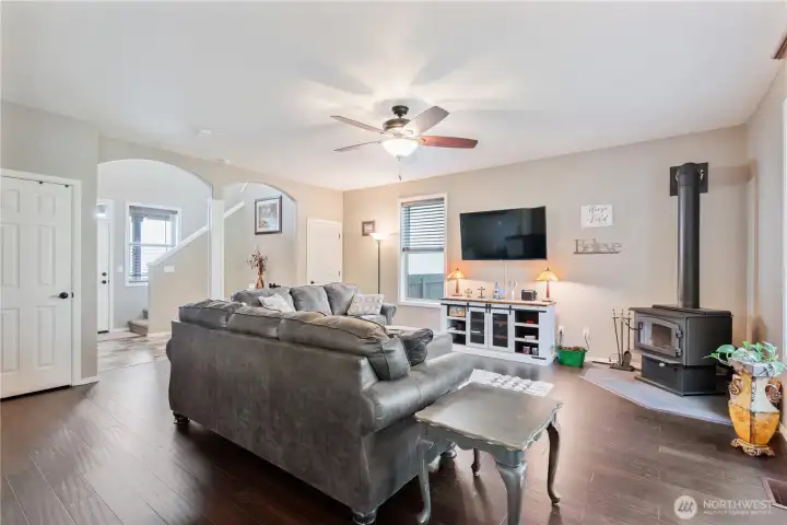 Living Room & Wood Stove