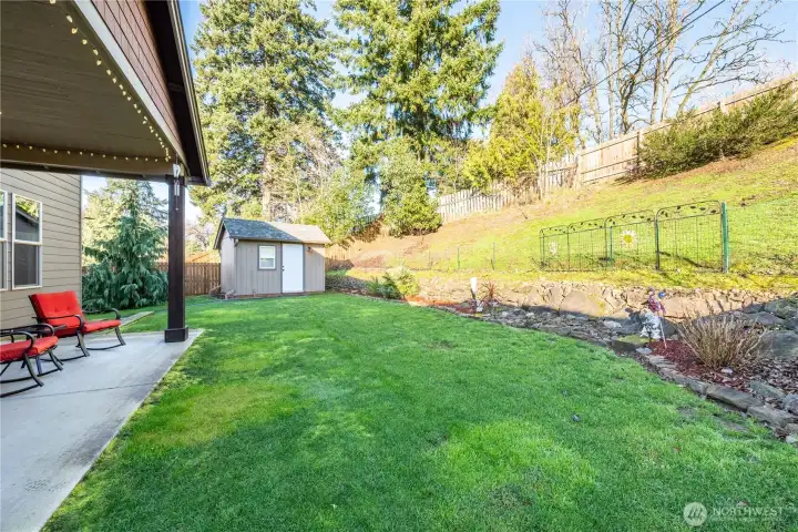 Fenced Private Back Yard