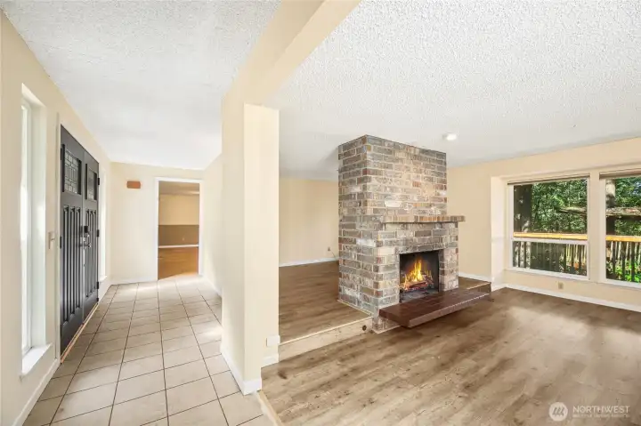 Luxury vinyl plank flooring