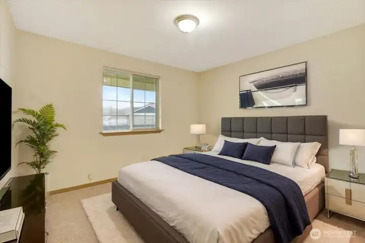 Staged Primary Bedroom