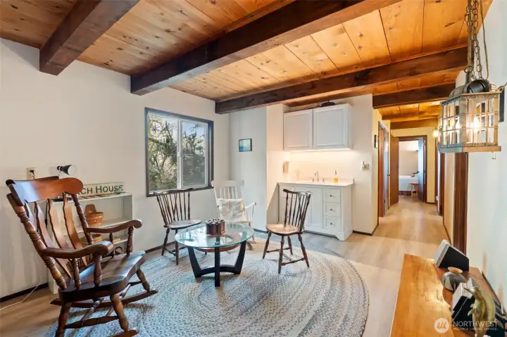 Lower Level Bonus Room with Wet Bar