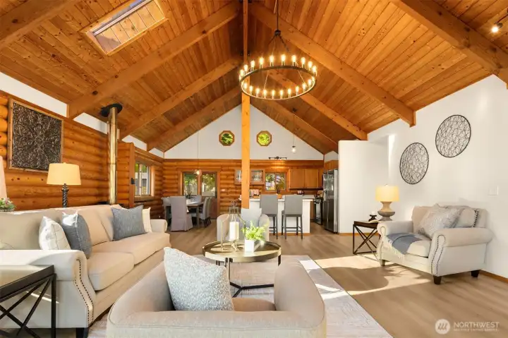 Refreshed lighting, paint and flooring throughout.