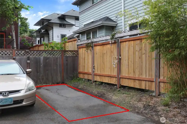 Gated and secure off-street parking is included with this home - a rarity in Capitol Hill!