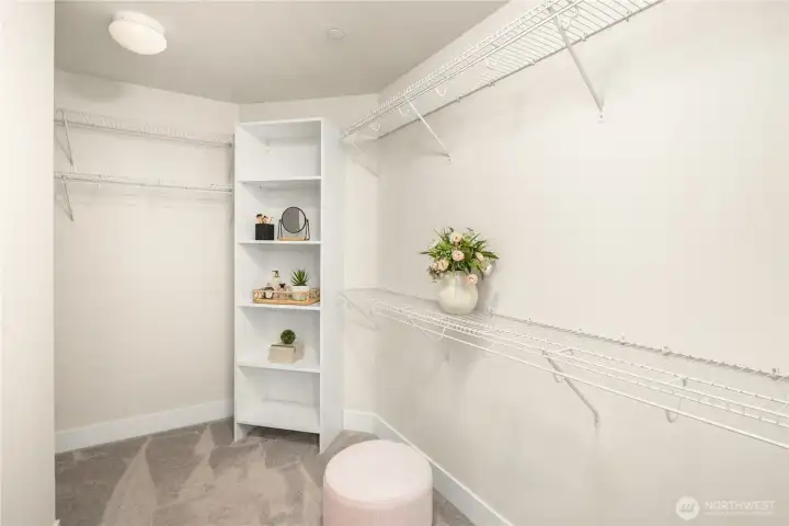 Generous Walk-In Closet