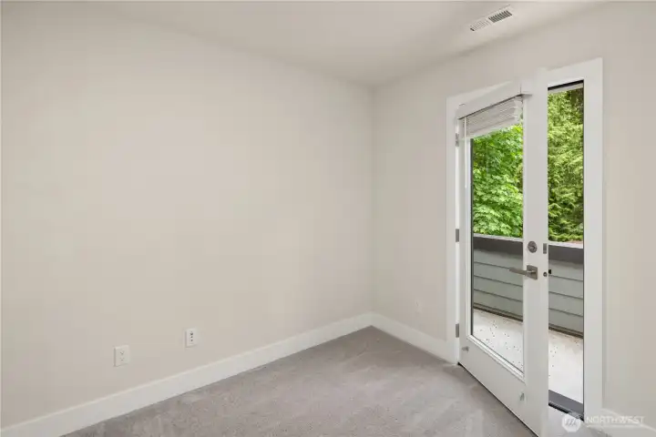 Private Balcony off Flex Room