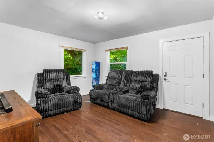 Separate entrance to the main part of the house