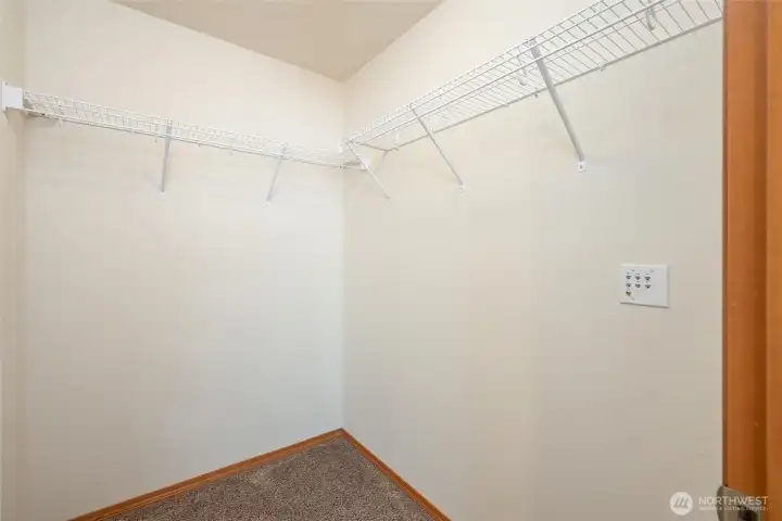 Walk in Primary Closet Walk in Primary Closet