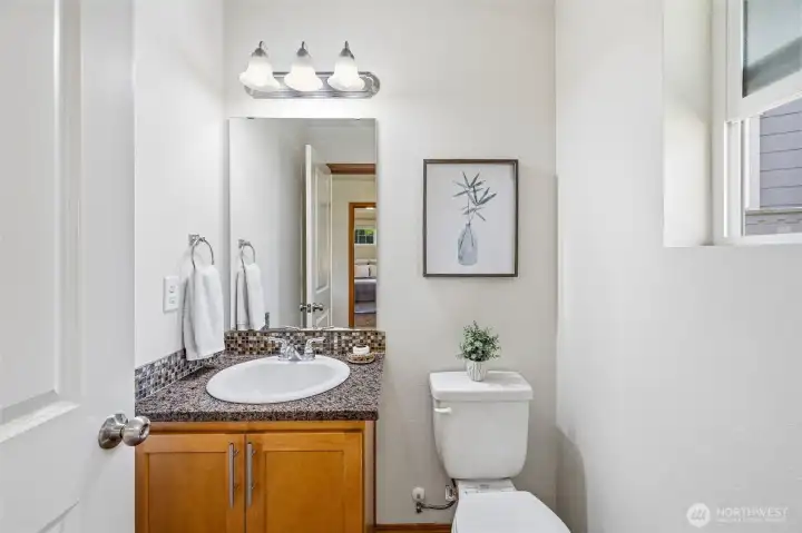 Main level half bath Main level half bath