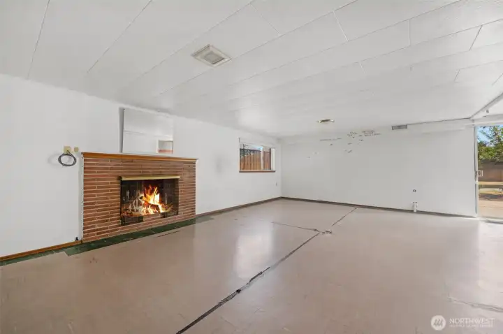 A lot of room to spread out and relax in the spacious downstairs.