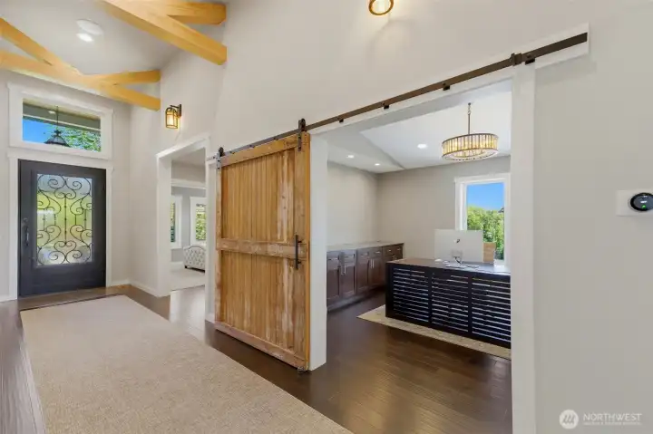 The office cabinetry can be removed to install a closet for 3rd bedroom. The office cabinetry can be removed to install a closet for 3rd bedroom.