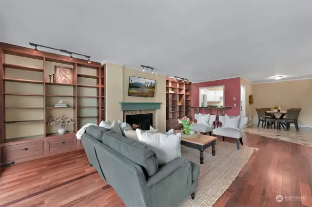 Open concept layout with lots of space and storage.