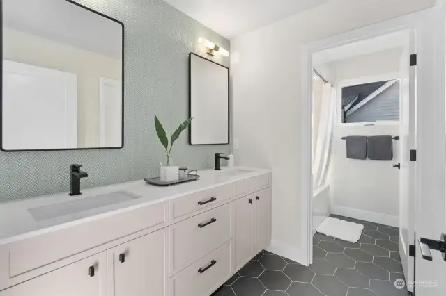 3rd full bath on the top floor.