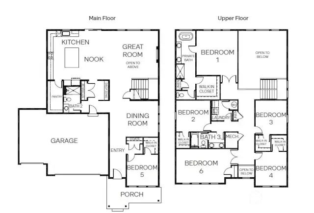 3 Car Garage Caslon Plan