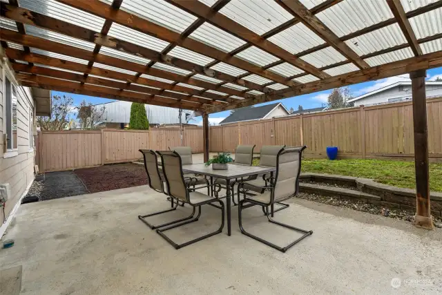 Covered living in Washington is a must! BBQ or entertain outdoors regardless of weather