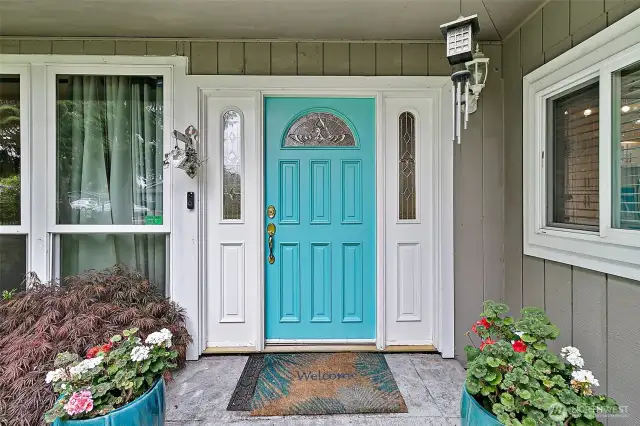 Lovely covered front porch.