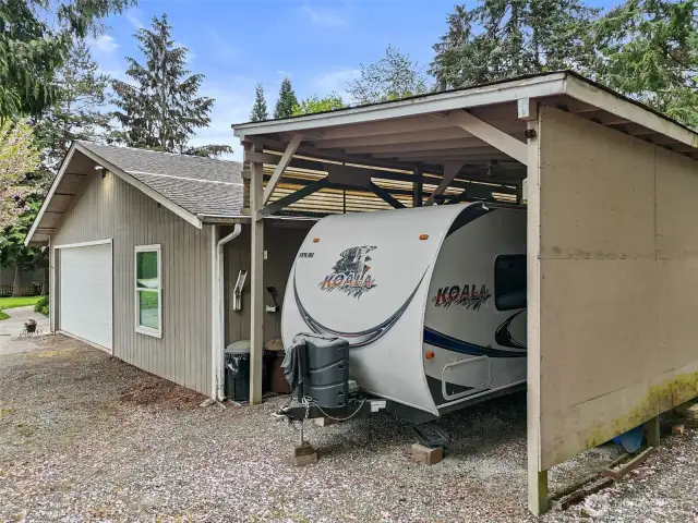 The garage has extended space that provides that much needed extra storage, or it would be a great space to set up a home office.