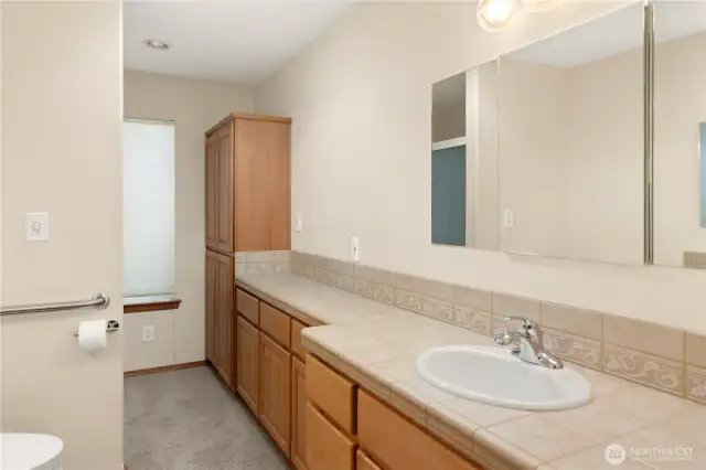 The second sink in the main bathroom.