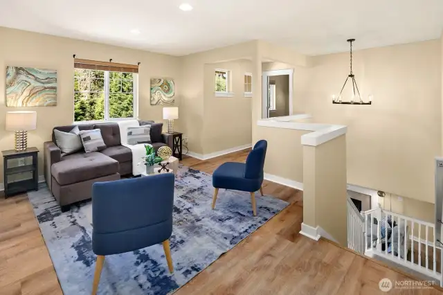 Fantastic loft space perfect for media or play!