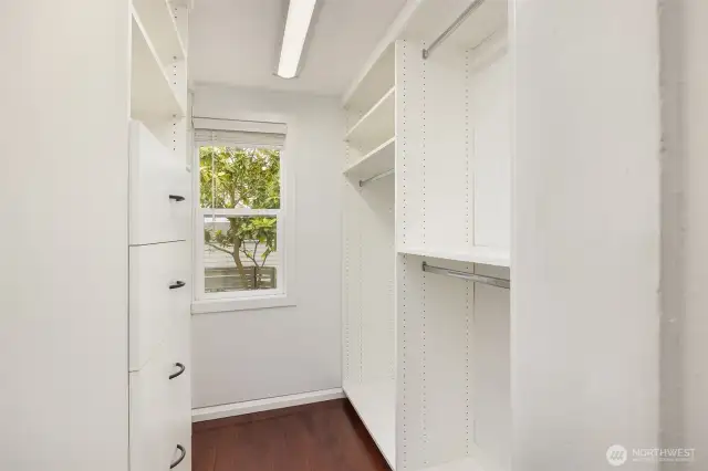 primary walk-in closet