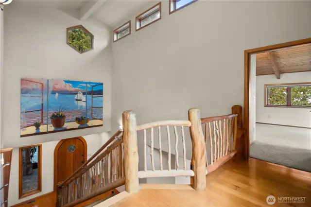 Vaulted Landing Takes you Up~