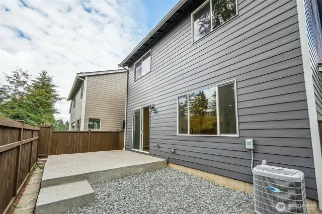 Rear Yard example only