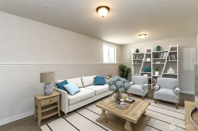 Rec Room Virtually Staged
