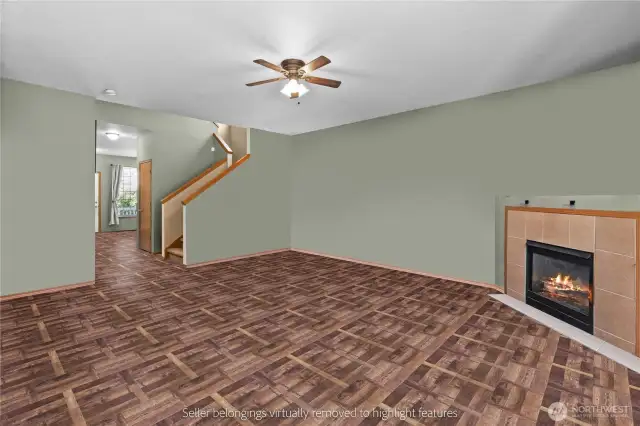 Alternate view showing open floor plan connection