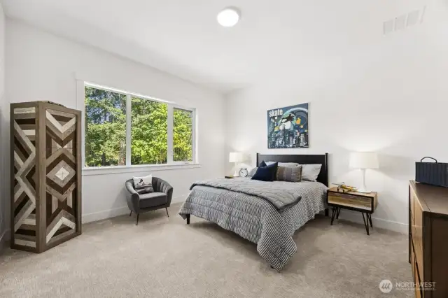 Bedroom #4 with walk in closet