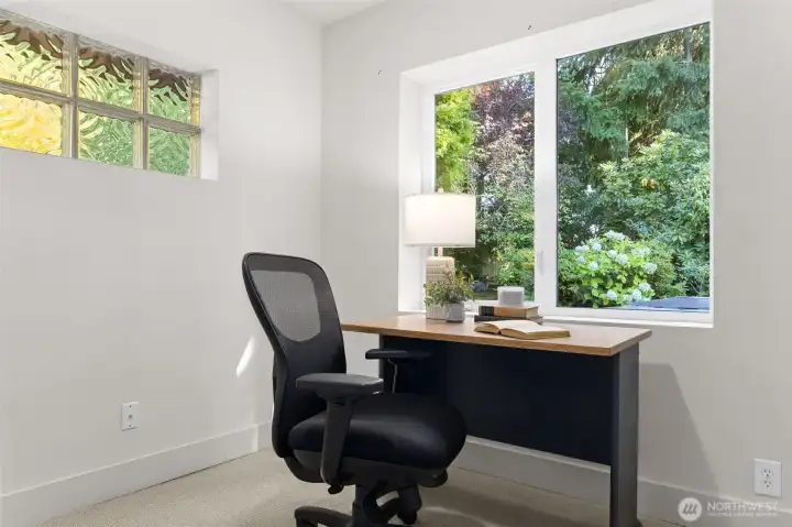 Bedroom #1 as an office, secluded and quiet