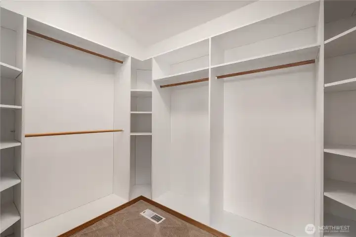 Walk-in closet off primary.