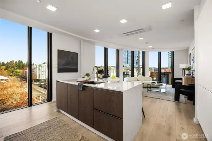 Eat-in Kitchen with bar seating