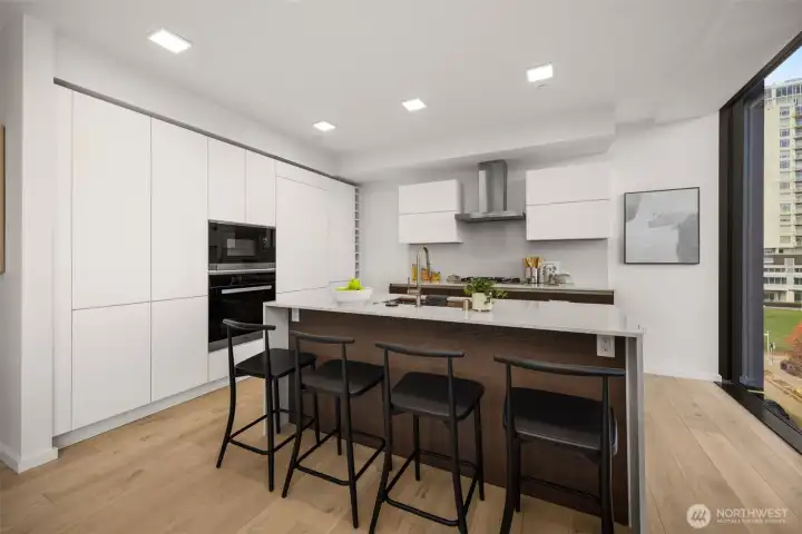 Custom kitchen with Miele appliances