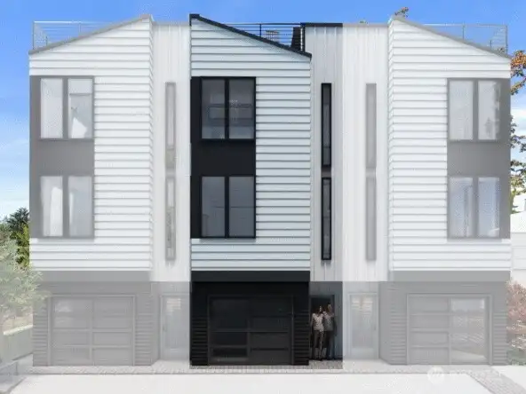 Rendering- home is middle unit