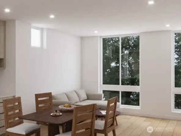 Rendering dining space