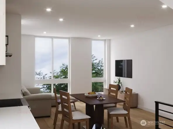 Rendering open living space