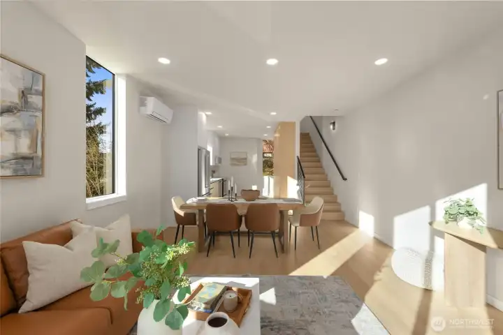 Light filled open room