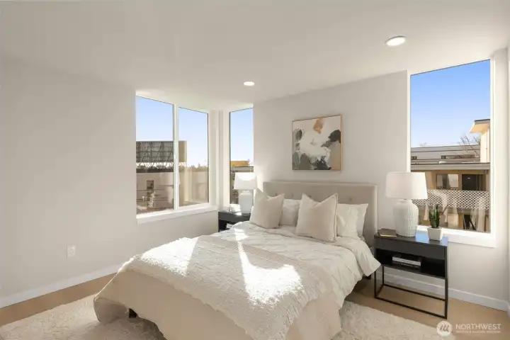 Large private primary suite