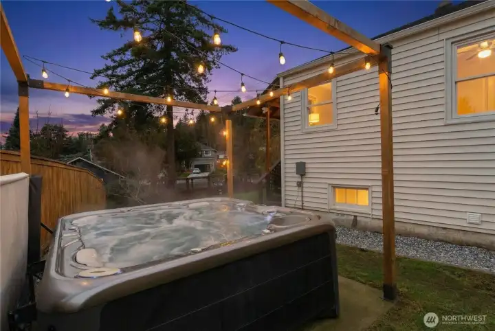 Olympic Hot Springs Enjoy Hot Tub for year-round relaxation
