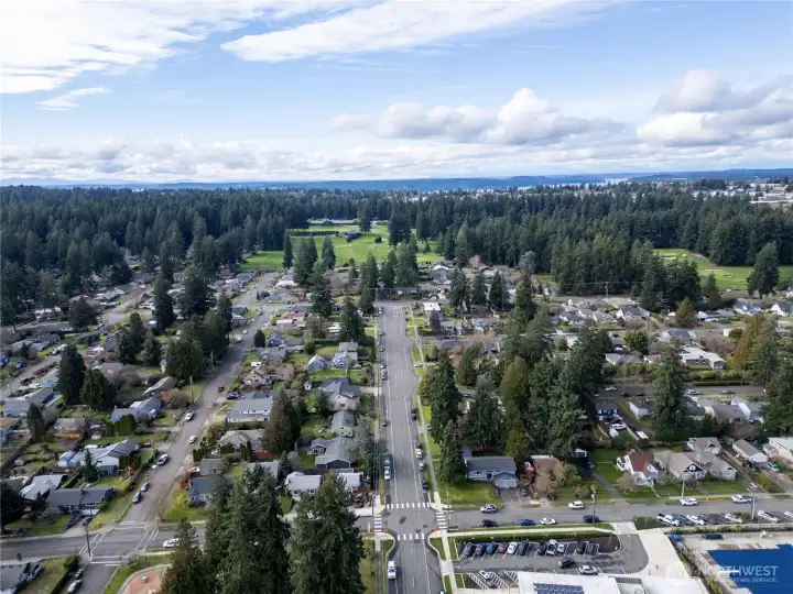 this shot, however shows how close you are to Fircrest Golf Club